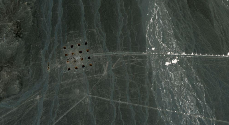 Illustration for article titled Why Is China Building These Gigantic Structures In the Middle of Nowhere?